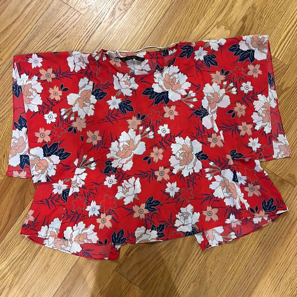 Zara Kimono Open Back Shirt